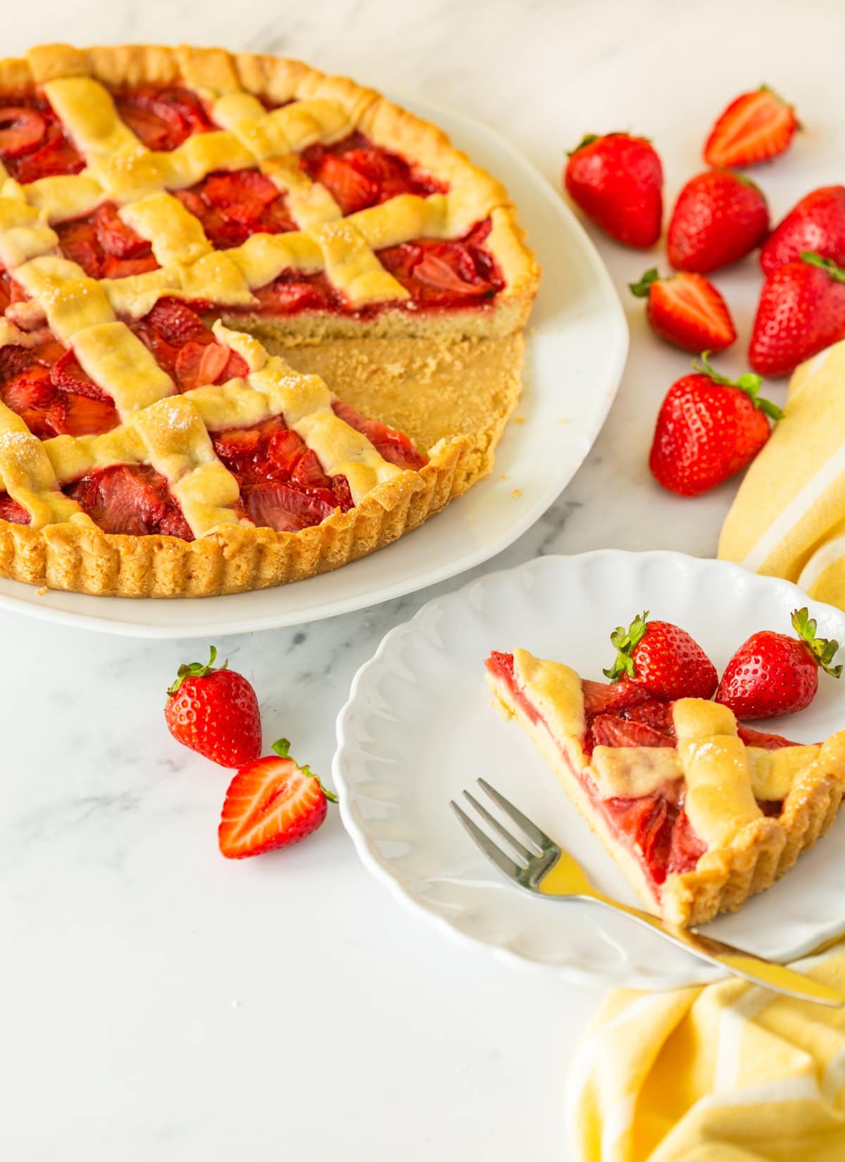 italian strawberry pie.