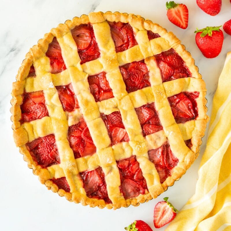 strawberry crostata