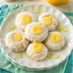 Yuzu cookies with yuzu curd.