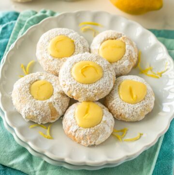 Yuzu cookies with yuzu curd.