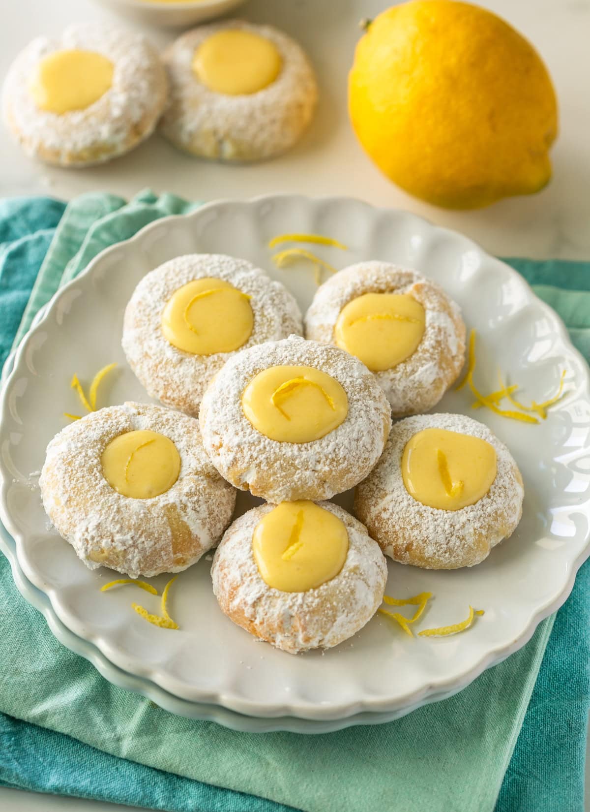 yuzu cookies filled with yuzu curd.