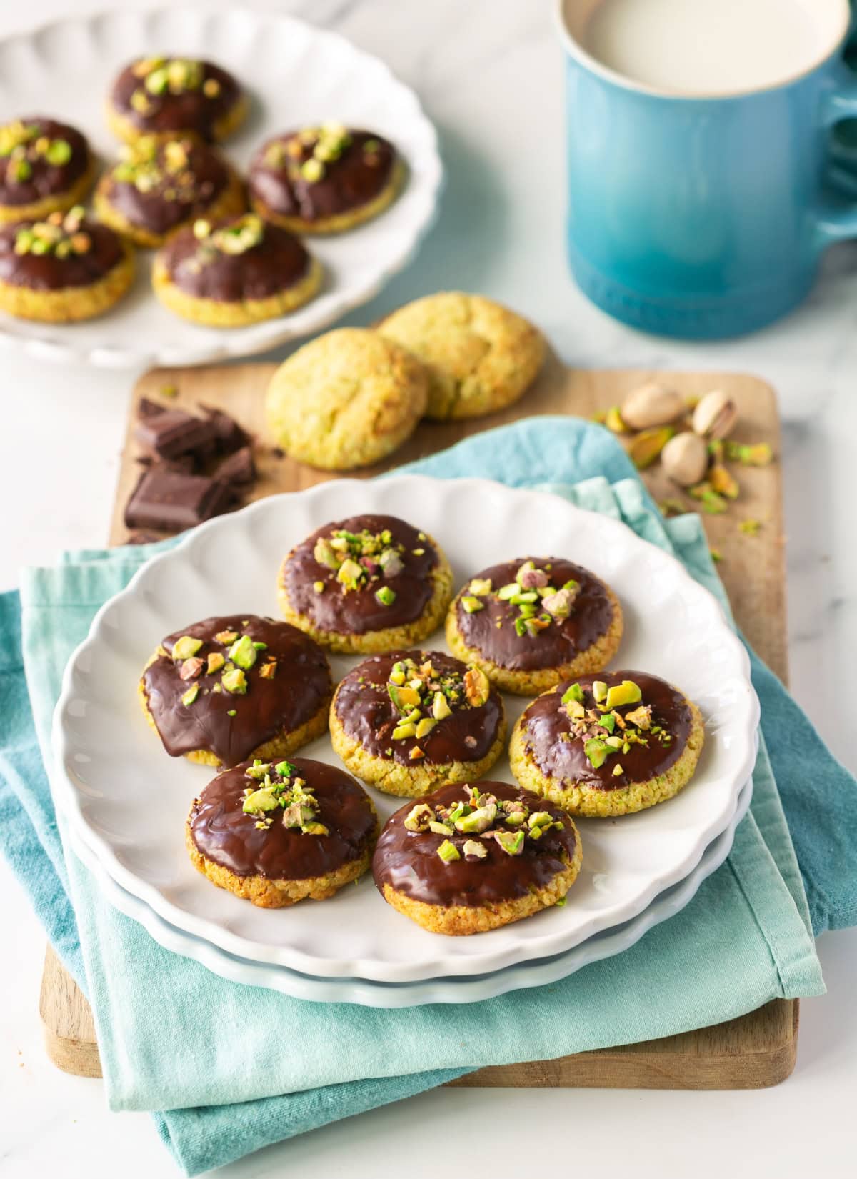 chocolate pistachio cookies.
