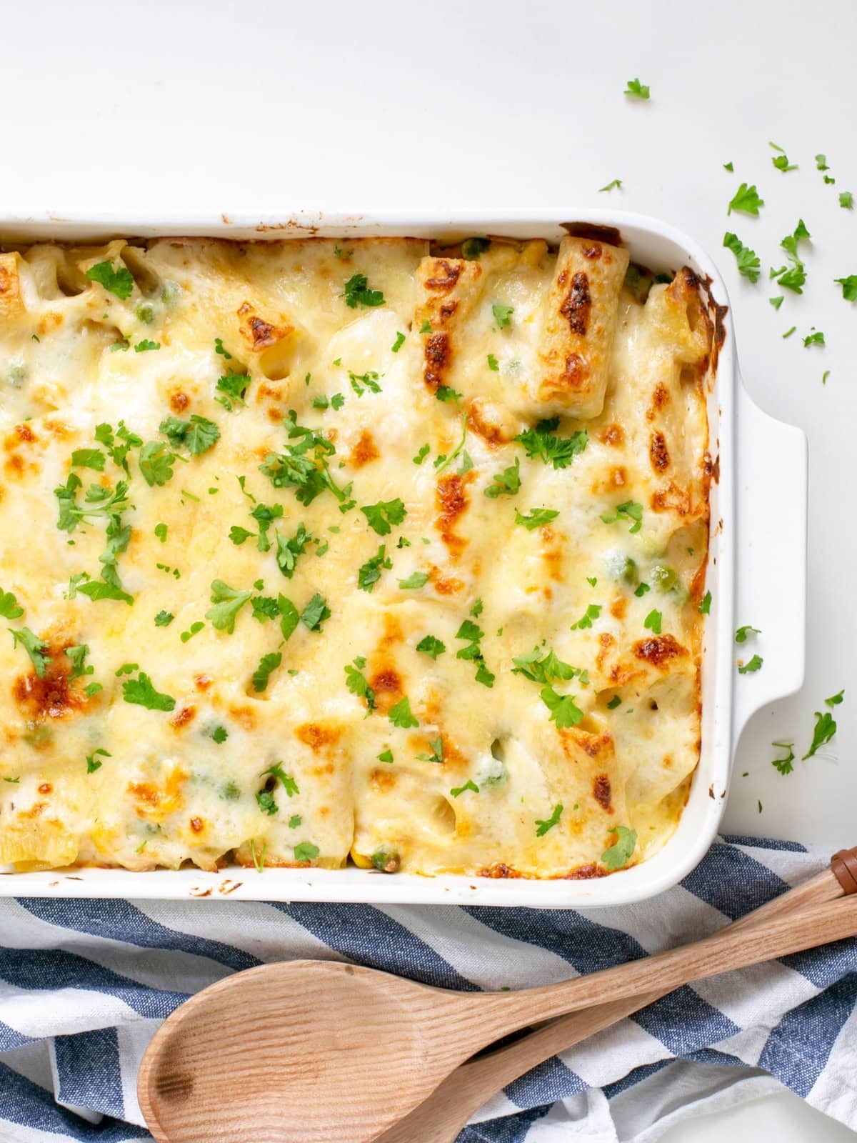 easy creamy pasta bake.